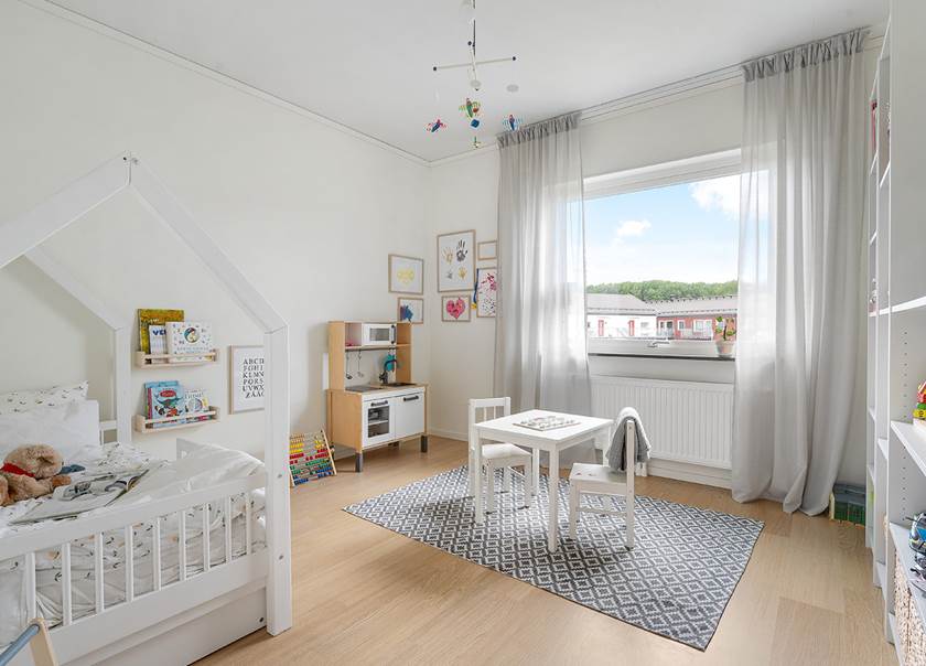 Barnrum i BoKlok radhus hos familj i Tungelsta. Barnrum i BoKlok radhus hos familj i Tungelsta.