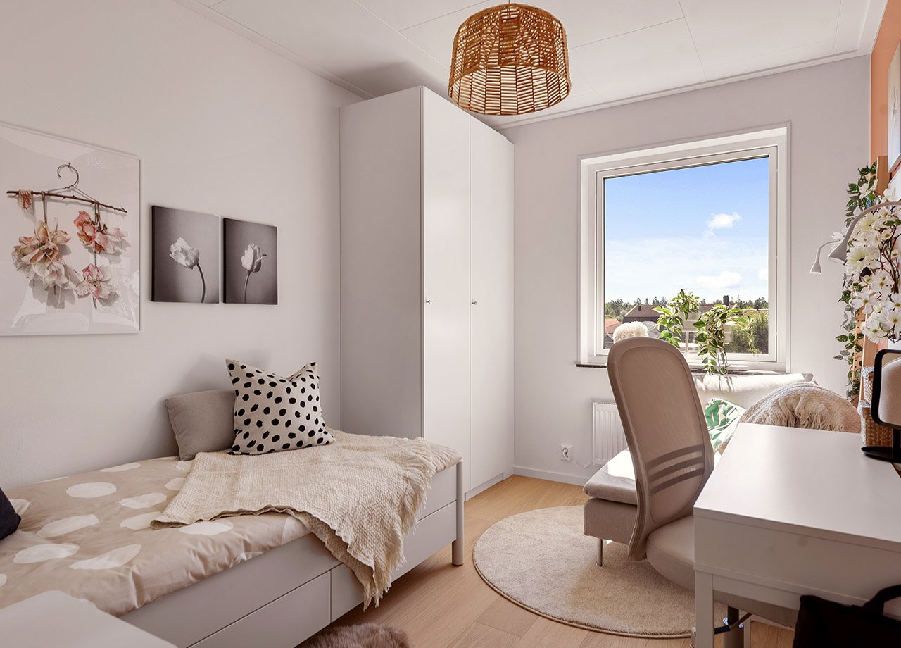 Foto av extra rum i BoKlok lägenhet 4 rum och kök.