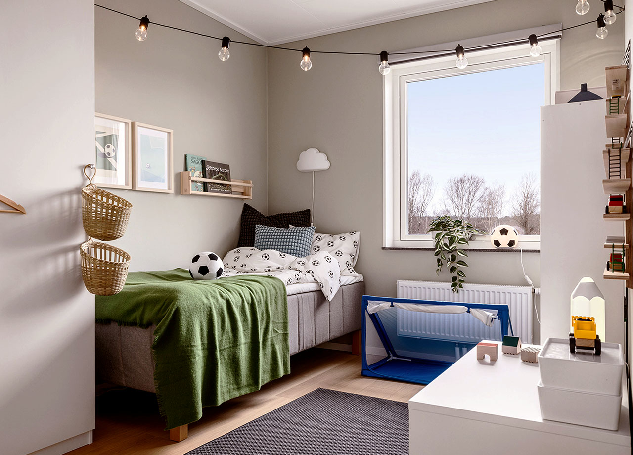 Barnrum i BoKlok lägenhet 3 rum och kök.