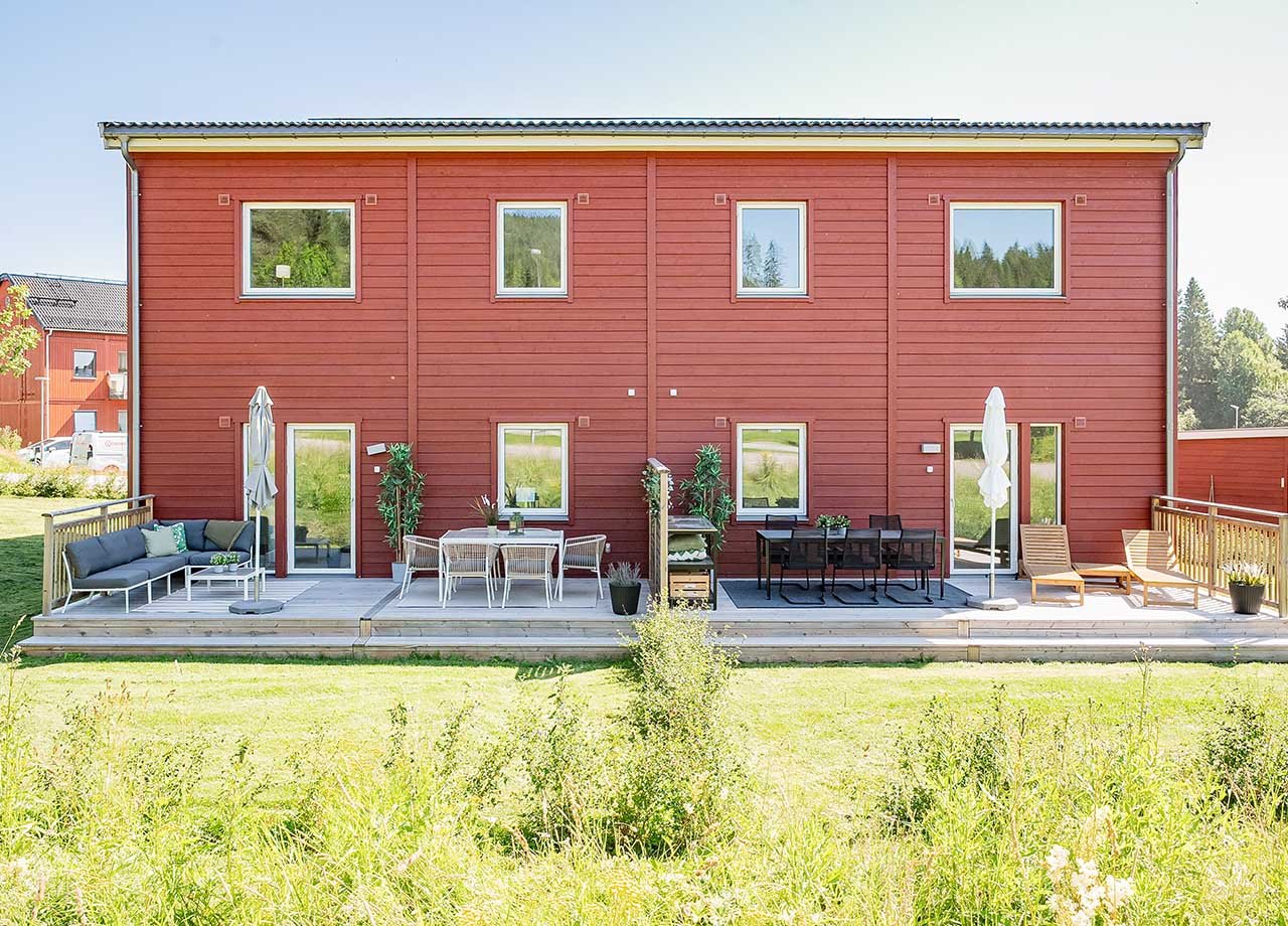 Parhus trädgårdsida