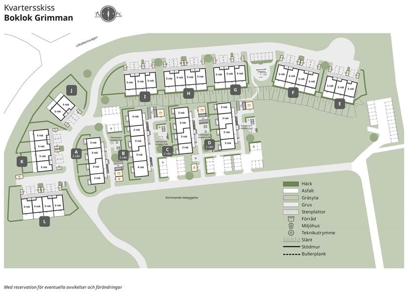 illustration kvartersskiss boklok grimman