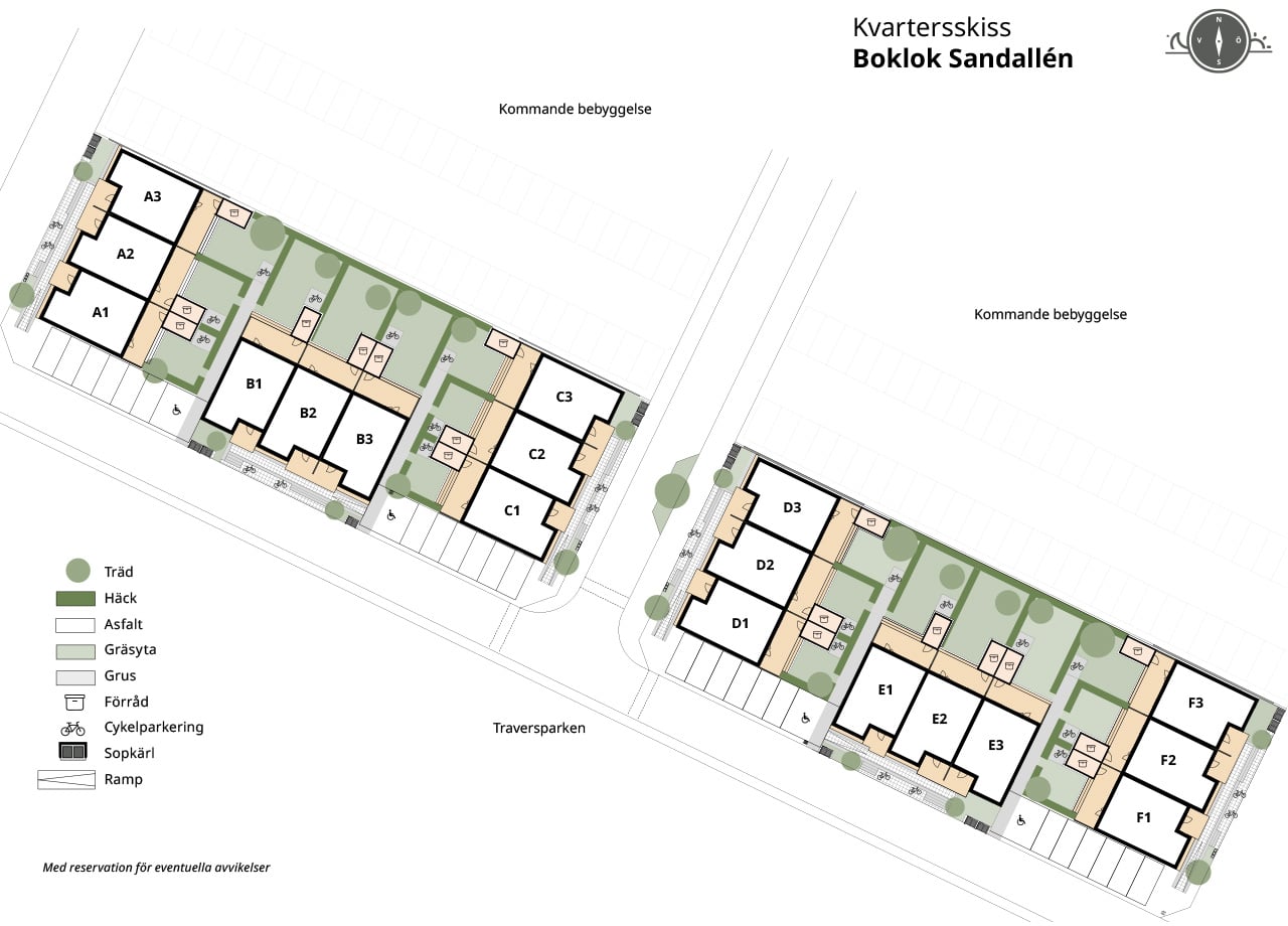 Boklok Sandallén Kvartersskiss 