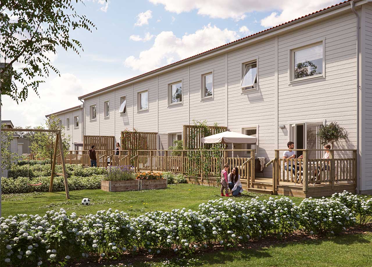 Projekt image - BoKlok Stallmästaren trädgårdar