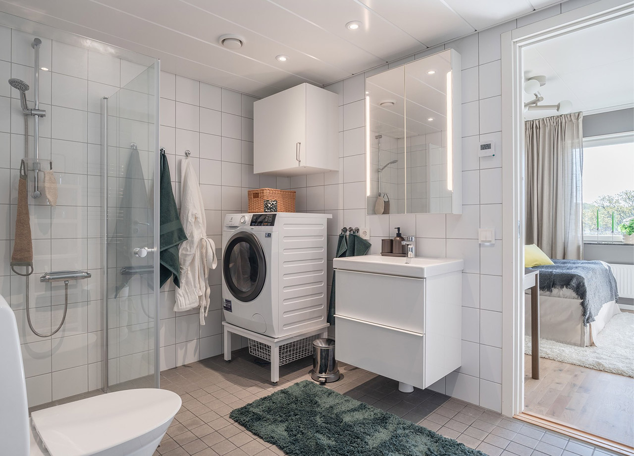 Visningslägenhet Växhuset 2rok badrum